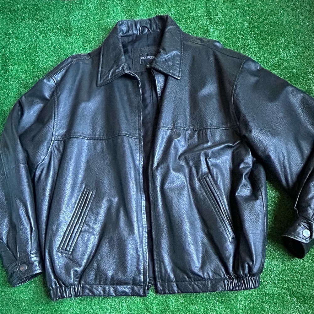 Black Leather Coat